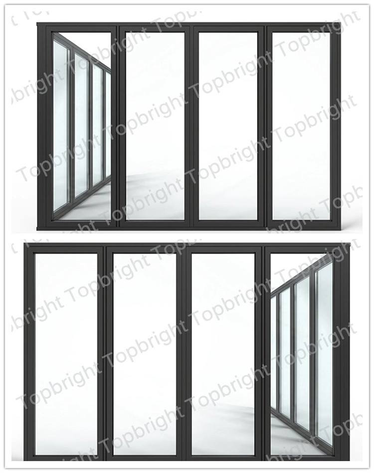 Practical Affordable Soundproof Graphic Design Metal PVC Interior Folding Door