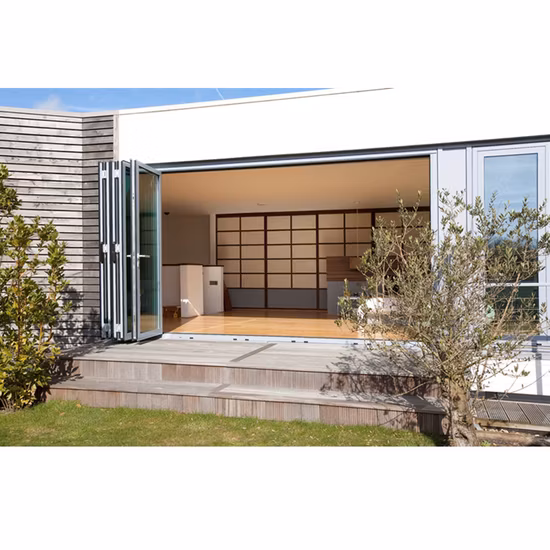 Nouveaux produits chinois Porte pliante en PVC Chine Bon prix intelligent pour porte en aluminium Prix promotionnel Porte en aluminium moulé de luxe